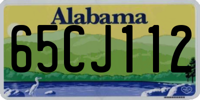 AL license plate 65CJ112