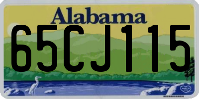 AL license plate 65CJ115