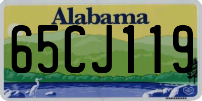 AL license plate 65CJ119