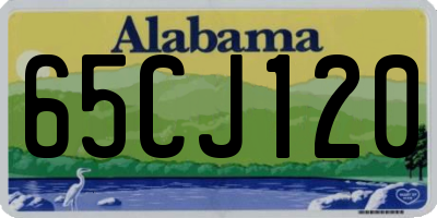 AL license plate 65CJ120
