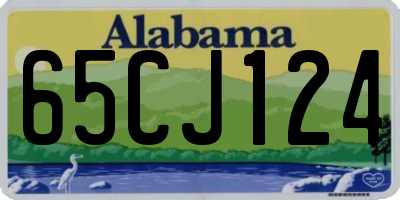 AL license plate 65CJ124