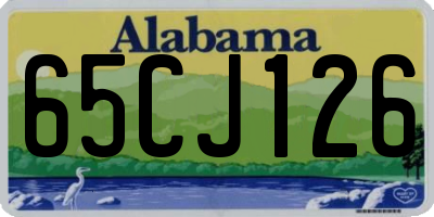 AL license plate 65CJ126
