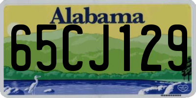 AL license plate 65CJ129