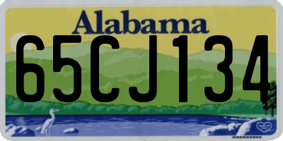 AL license plate 65CJ134