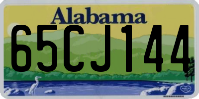 AL license plate 65CJ144
