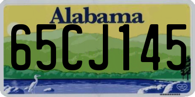 AL license plate 65CJ145