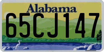 AL license plate 65CJ147
