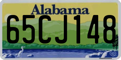 AL license plate 65CJ148