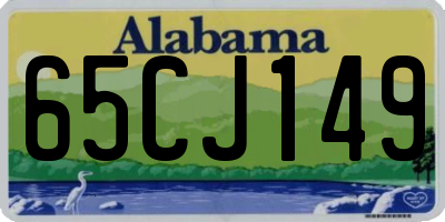AL license plate 65CJ149