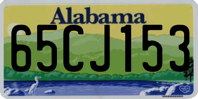 AL license plate 65CJ153