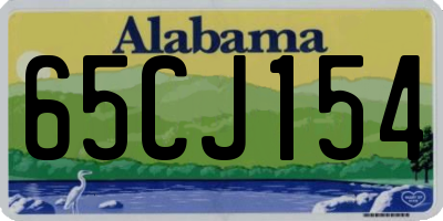 AL license plate 65CJ154