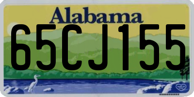 AL license plate 65CJ155
