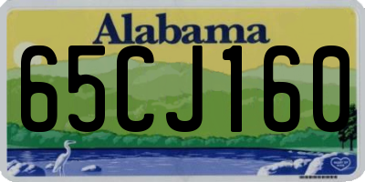 AL license plate 65CJ160