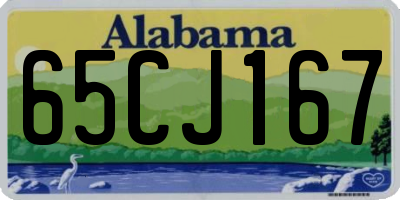 AL license plate 65CJ167