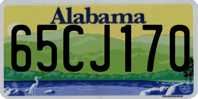 AL license plate 65CJ170