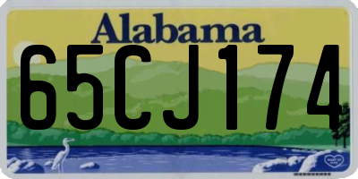 AL license plate 65CJ174