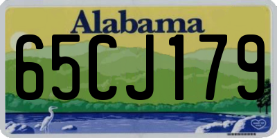 AL license plate 65CJ179