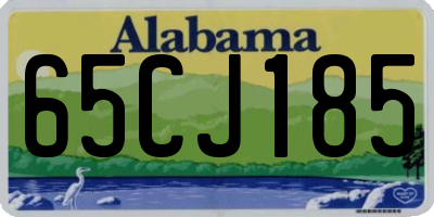 AL license plate 65CJ185