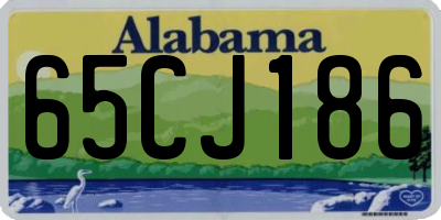 AL license plate 65CJ186