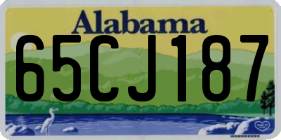 AL license plate 65CJ187