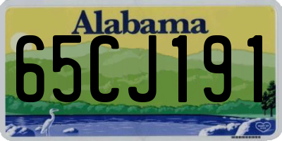 AL license plate 65CJ191