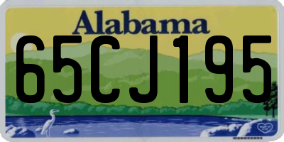 AL license plate 65CJ195