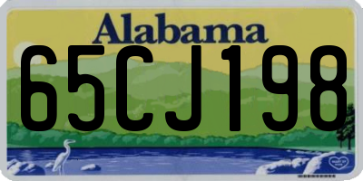 AL license plate 65CJ198