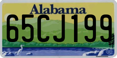 AL license plate 65CJ199