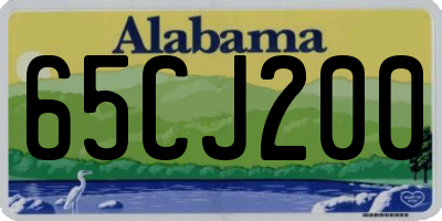 AL license plate 65CJ200