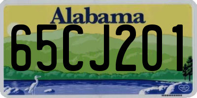 AL license plate 65CJ201