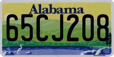 AL license plate 65CJ208