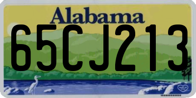 AL license plate 65CJ213