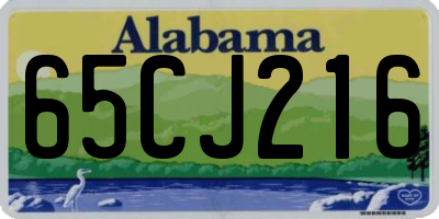 AL license plate 65CJ216