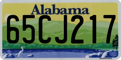 AL license plate 65CJ217