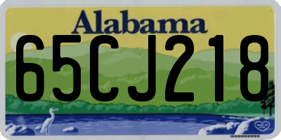 AL license plate 65CJ218