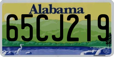 AL license plate 65CJ219