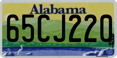 AL license plate 65CJ220