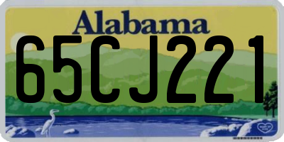 AL license plate 65CJ221