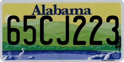 AL license plate 65CJ223