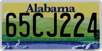 AL license plate 65CJ224