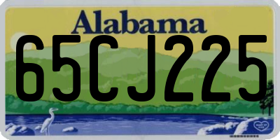 AL license plate 65CJ225