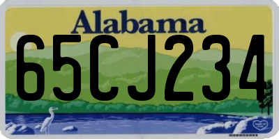 AL license plate 65CJ234