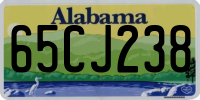 AL license plate 65CJ238