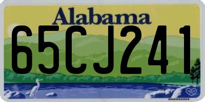 AL license plate 65CJ241