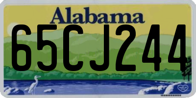 AL license plate 65CJ244