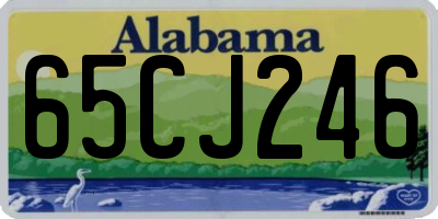 AL license plate 65CJ246