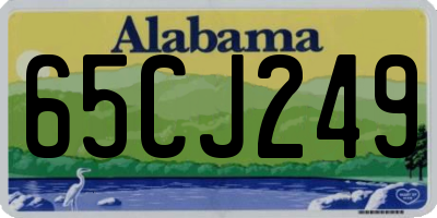 AL license plate 65CJ249