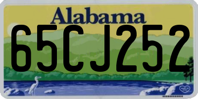 AL license plate 65CJ252