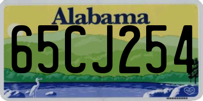 AL license plate 65CJ254