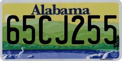 AL license plate 65CJ255